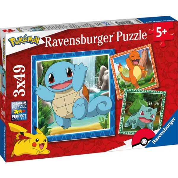 Puzzel Pokémon 3 x 49 stukken