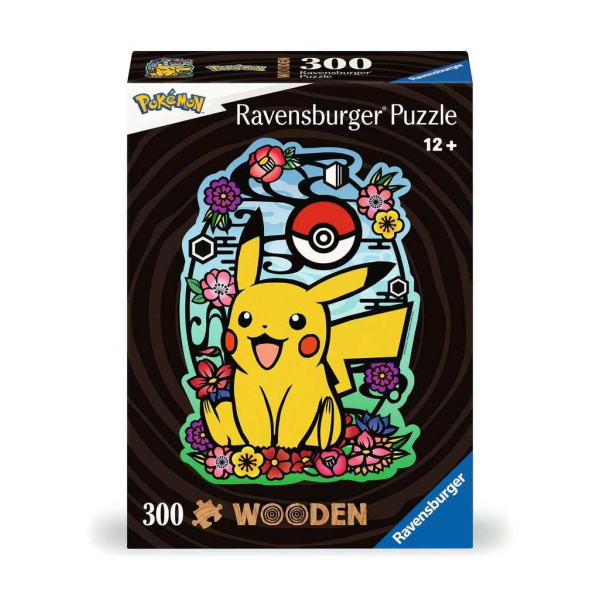 Houten puzzel Pikachu 300 stukjes