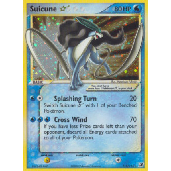 Gold Star Suicune Holo EX Unseen Forces PSA 10