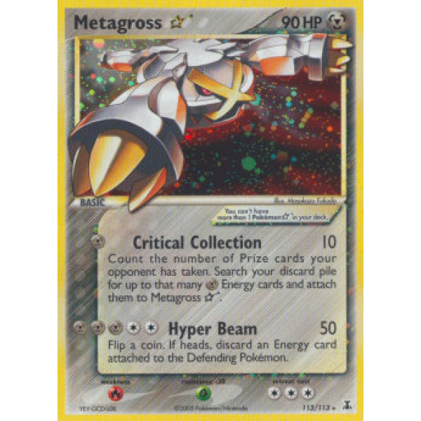 Gold Star Metagross Holo EX Delta Species  PSA 10
