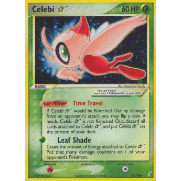 Gold Star Celebi Holo Crystal Guardians PSA 10