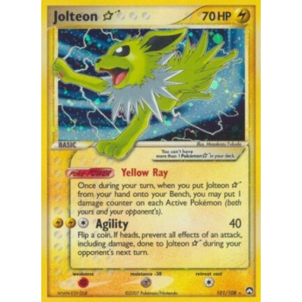 Gold Star Jolteon Holo EX Power Keepers PSA 10