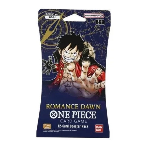 OP-01 Romance Dawn: Sleeved Booster - cut at top