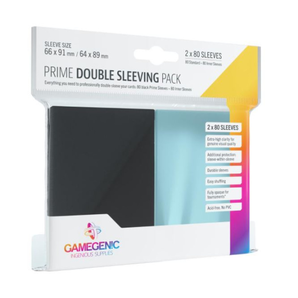 Gamegenic Prime Double Sleeving pack 2 x 80 sleeves