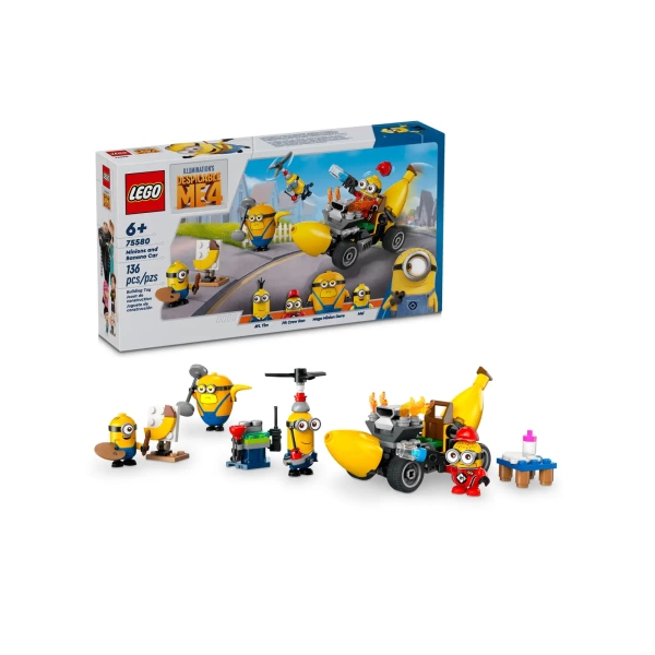 75580 LEGO Minions en bananenauto