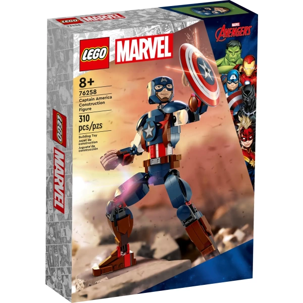 76258 LEGO Marvel: Captain America bouwfiguur
