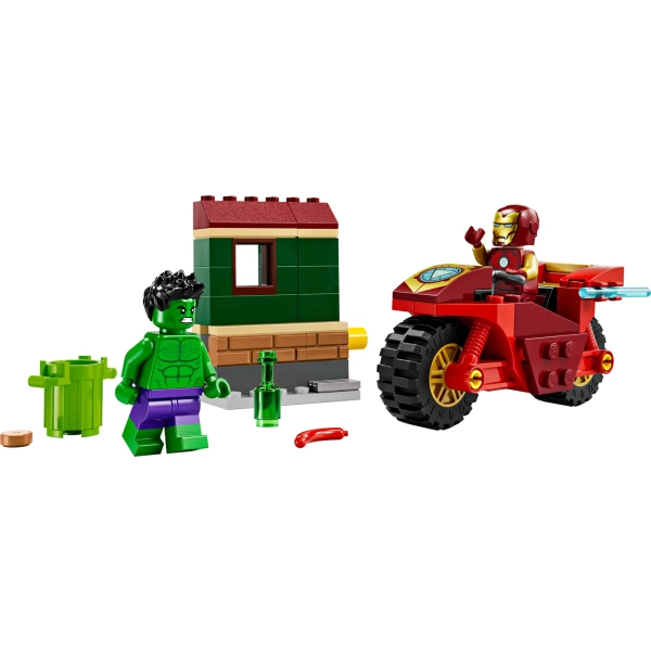 76287 LEGO Marvel: Iron Man met motor en de Hulk