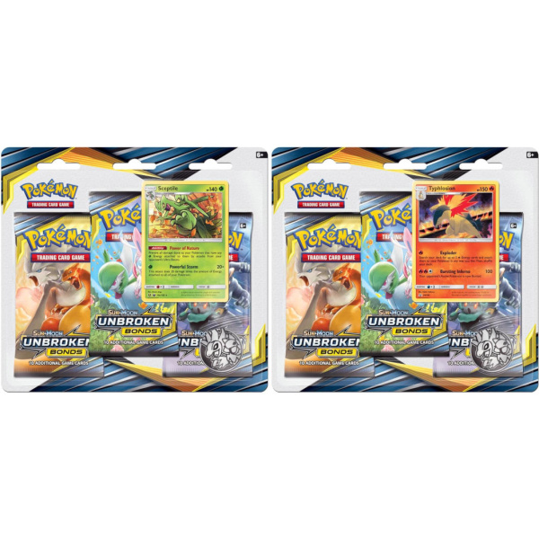 Unbroken Bonds 3-pack Blister Sceptile of Typhlosion