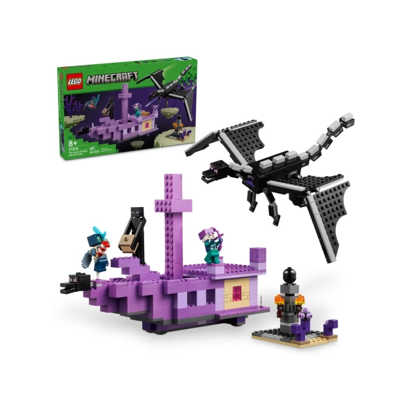 21264 LEGO Minecraft: De Enderdraak en het End-schip