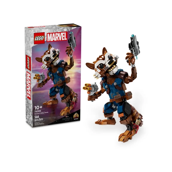 76282 LEGO Marvel: Rocket en Baby Groot