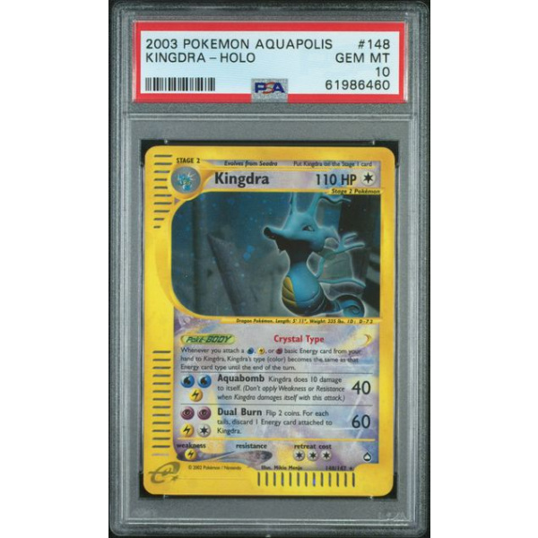 PSA 10: Kingdra Holo Aquapolis