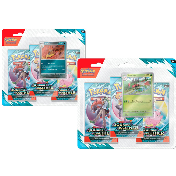 pokémon scarlet violet journey together 3 pack blister