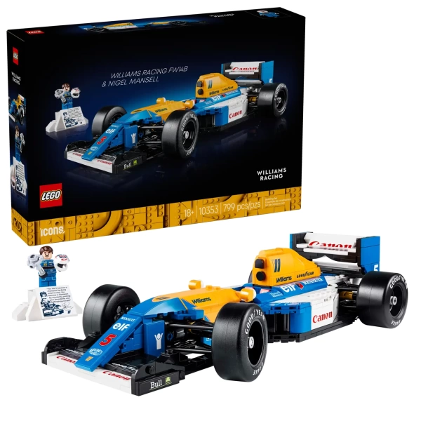 LEGO icons 10353 Williams Racing FW14B en Nigel Mansell