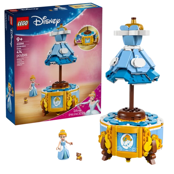 LEGO Disney 43266 De jurk van Assepoester