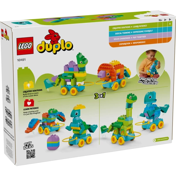 10451 LEGO DUPLO: 3-in-1 dinosaurussen op wielen